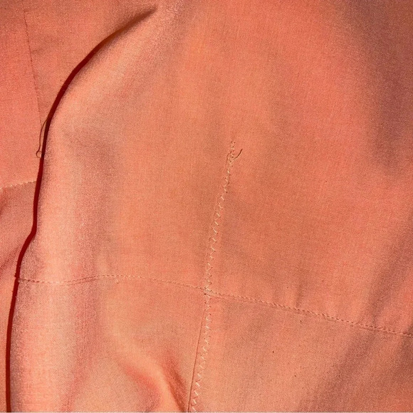 Womens Woolrich Button Up Top Size Extra Large Coral / Orange Color Lightweight - Picture 3 of 11
